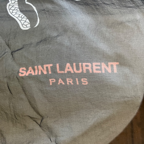 Yves Saint Laurent Silk Chiffon Large SCARF Snake Love 48" X 48" - Picture 7 of 15